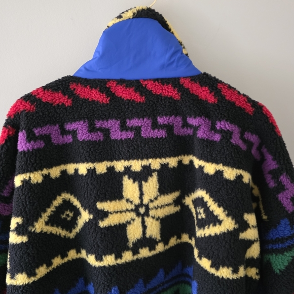 NWOT Polo Ralph Lauren L Tribal Gorpcore Indie Sleeze Ski Teddy Fleece Jacket - Picture 15 of 16